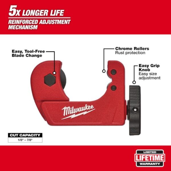 Milwaukee 48-22-4258 3/4" Mini Copper Tubing Cutter