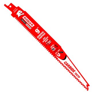 Diablo DS0909CGP3C DEMO DEMON 9" 6/9TPI Carbide Tipped Reciprocating Saw Blade for General Purpose Cuts 3-Pack