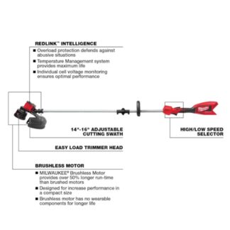 Milwaukee 2828-20 M18 Brushless String Trimmer - Tool Only (1)