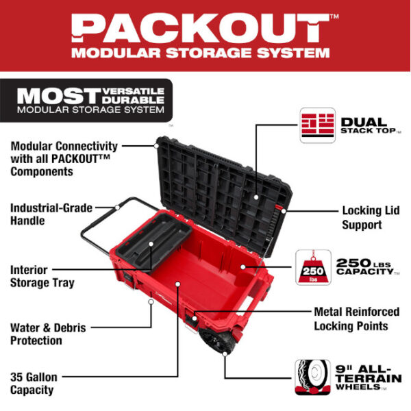 Milwaukee 48-22-8428 PACKOUT™ Rolling Tool Chest