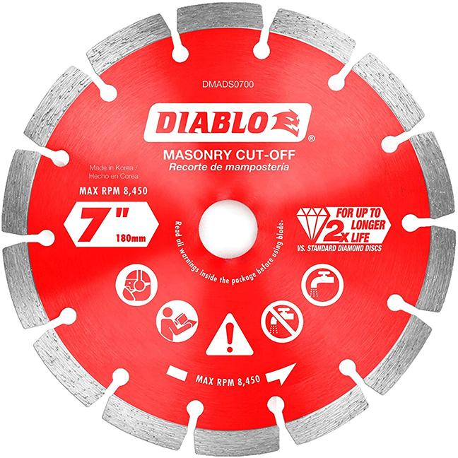 Diablo DMADS0900 9" Diamond Segmented Cut-Off Discs for Masonry