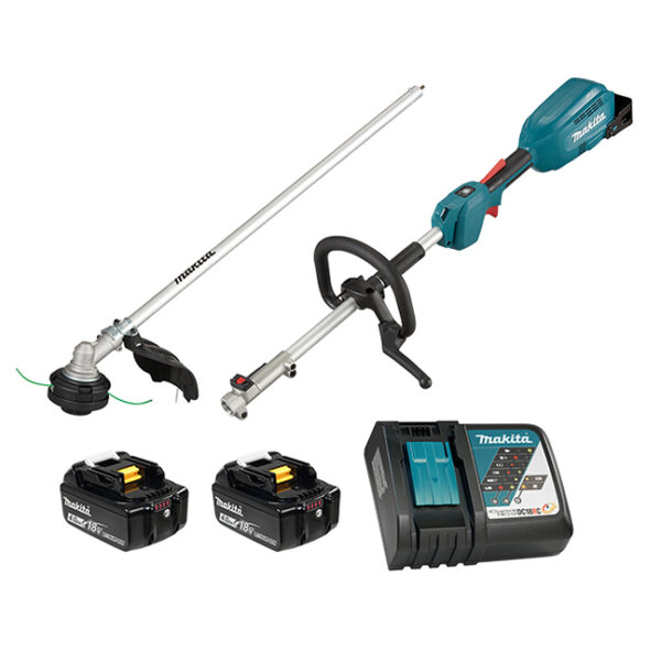 Makita DUX18RMEX2 Makita DUX18RMEX2 18V LXT 4.0Ah BL Split Shaft Power Unit Kit with EM409MP 13" Line Trimmer Attachment