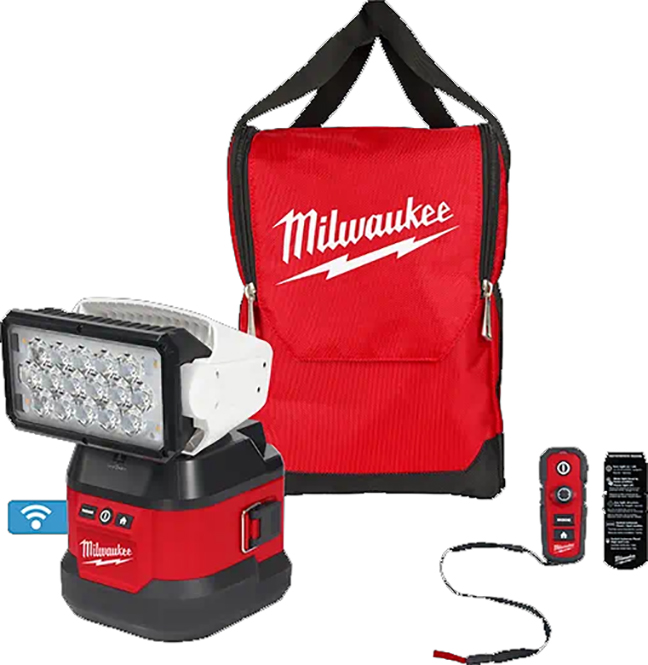 Milwaukee 2123-20 M18 Utility Remote Control Search Light with Portable Base - tool only