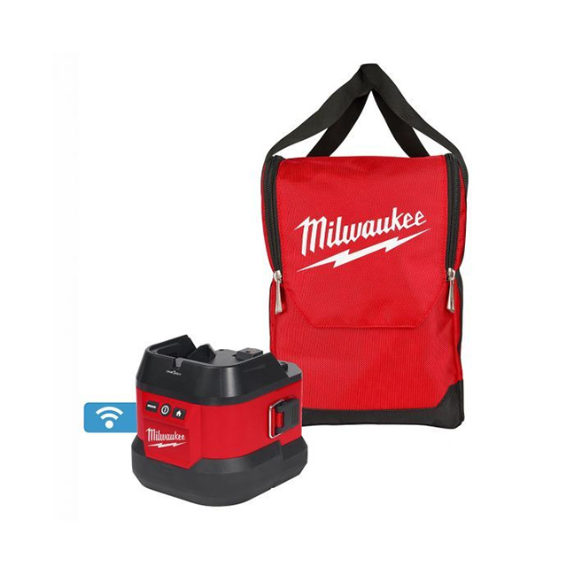 Milwaukee 49-16-2123B M18 Utility Remote Control Search Light Portable Base with Carry Bag
