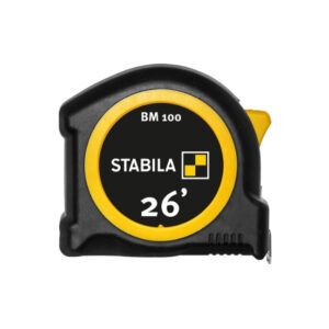 Stabila 30726 Tape Measure BM100 26ft Length inch Scale