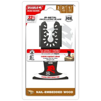 Diablo DOU250BW3 2-1/2" Universal Fit Bi-Metal Oscillating Blade for Nail-Embedded Wood 3-Pack