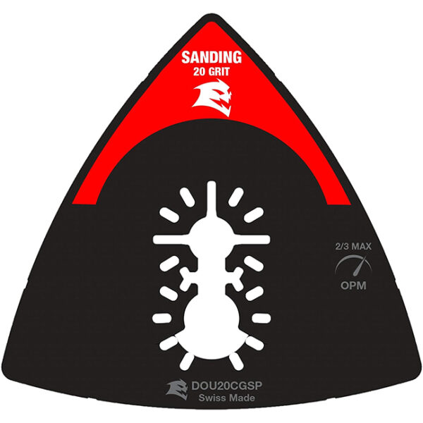 Freud DOU20CGSP Diablo DOU20CGSP 3-1/2" 20-Grit Universal Fit Carbide Grit Oscillating Sanding Plate 1-Pack
