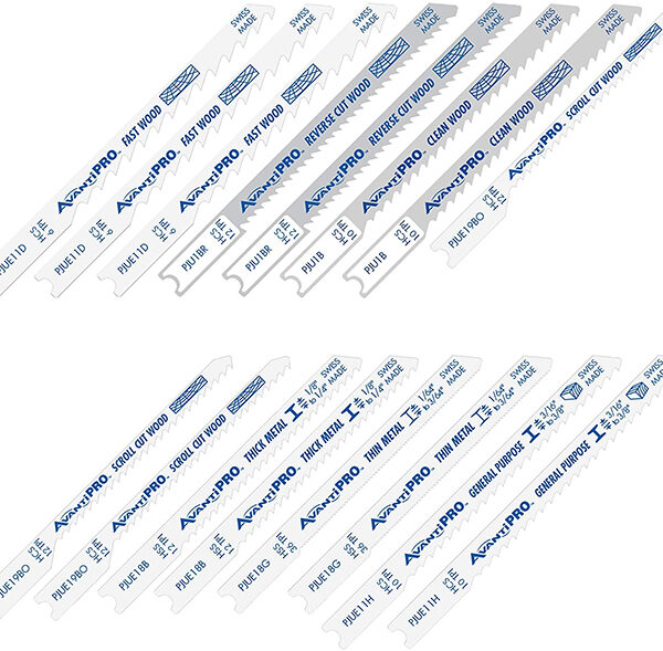 AvantiPRO PJU16BC U-Shank Jig Saw Blade Set for Wood and Metal 16-Piece