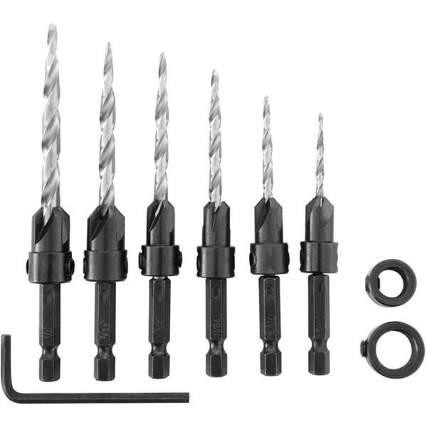 Irwin 1882792 Speedbor Countersink Wood Drill Bit 8-Piece