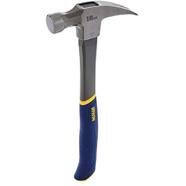 Irwin 1954889 Fiberglass General Purpose Claw Hammer 16 oz