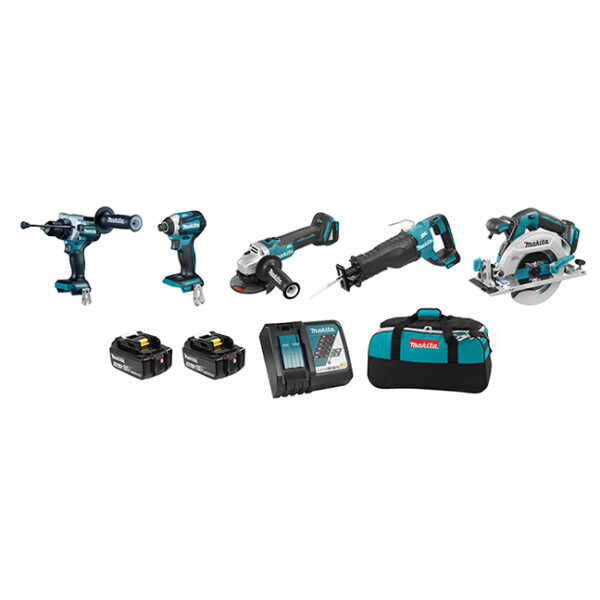 Makita DLX5077TX1 Makita DLX5077TX1 18V 5.0 Ah LXT 5 Tool Combo Kit