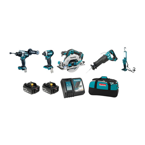 Makita DLX5083TX1 Makita DLX5083TX1 18V 5.0 Ah LXT 5 Tool Combo Kit
