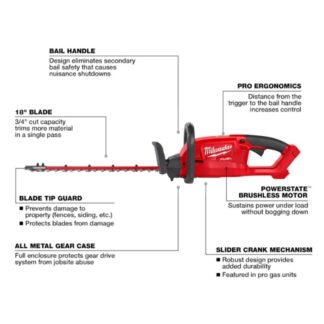Milwaukee 3001-20 M18 FUEL 18 Hedge Trimmer - Tool Only (1)