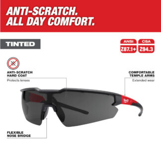 Milwaukee 48-73-2015 Anti-Scratch Safety Glasses-Smoke2