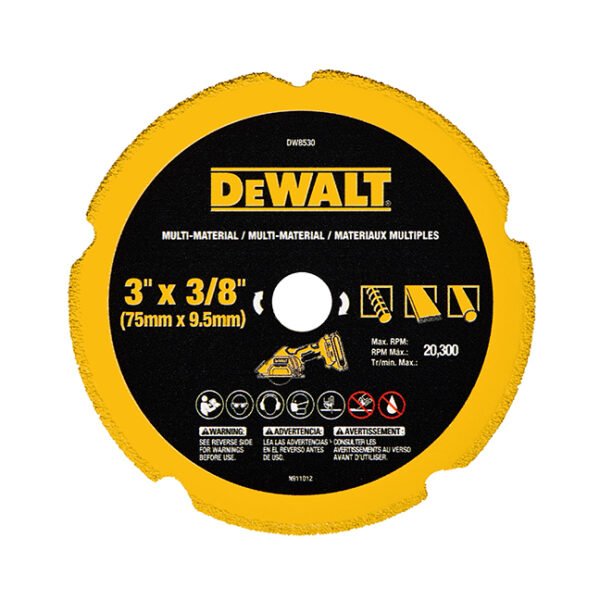 DeWalt DW8530 DeWalt DW8530 3" x 3/8" Diamond Multi-Material Blade