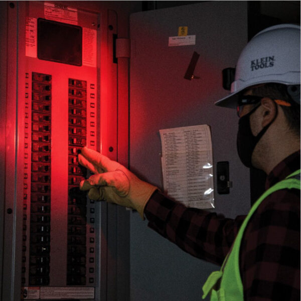 Klein 56414 Rechargeable 2-Color LED Headlamp with Adjustable Strap