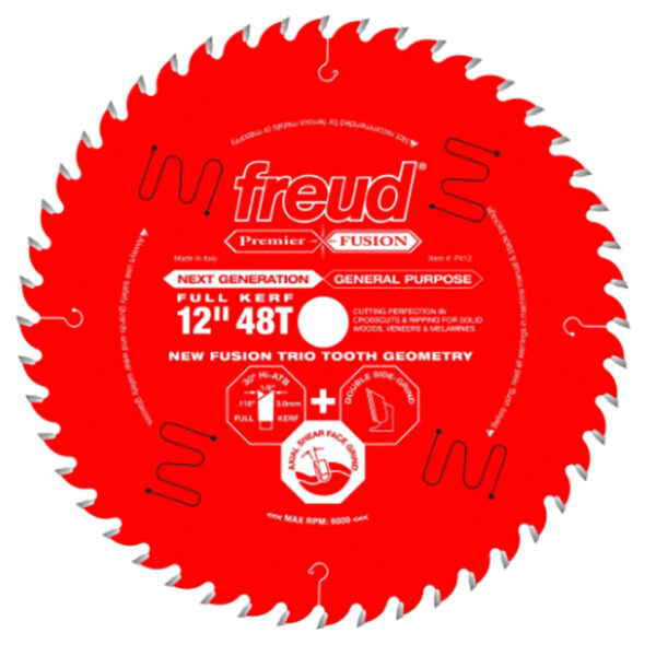 Freud P412 12" x 48T x 1" Next Generation General Purpose Saw Blade