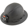 Klein 60346 Full Brim Non-Vented Premium KARBN Pattern Class E Hard Hat with Headlamp