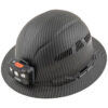 Klein 60347 Klein 60347 Full Brim Vented Premium KARBN Pattern Class C Hard Hat with Headlamp