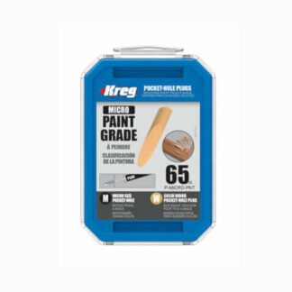 Kreg P-MICRO-PNT Solid Wood Micro Pocket-Hole Plugs - Paint Grade 65-Pack