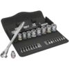 Wera 004047 8100 SB 7 Zyklop 3/8" Drive Metric Metal Ratchet Set with Push-Through 29-Piece
