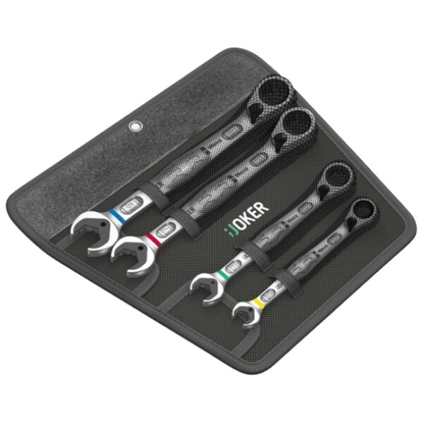 Wera 020090 6001 Joker Switch 4 Set 1 Metric Combination Wrench 4-Piece Set Wera 020090 6001 Joker Switch 4 Set 1 Metric Combination Wrench 4-Piece Set