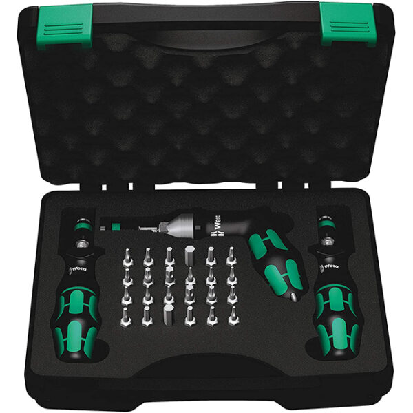 Wera 074739 7440/41/42 Kraftform Torque Screwdriver & Bit Set 27-Piece