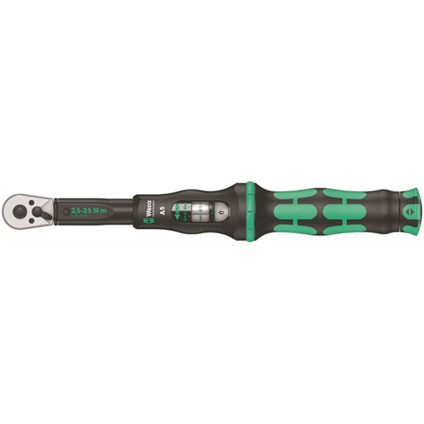 Wera 075604 Click-Torque A 5 Torque Wrench 1/4" Drive 2.5 to 25 Nm