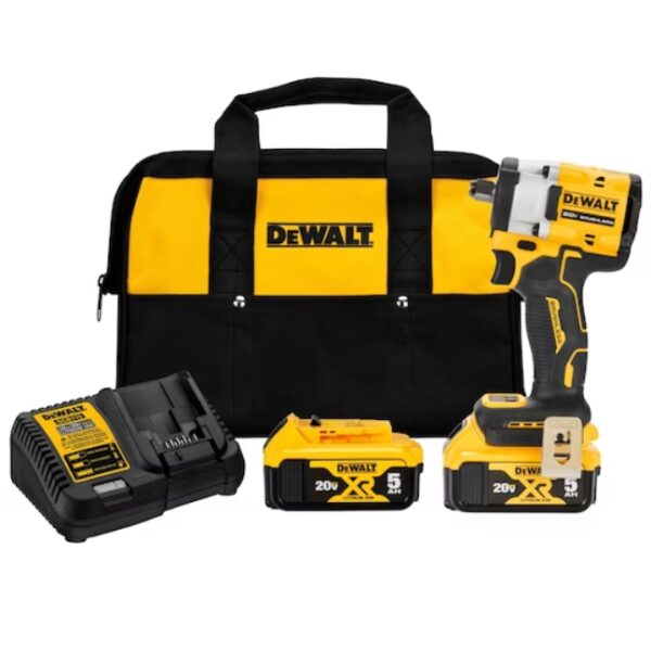 DeWalt DCF921P2 20V MAX ATOMIC 1/2" Drive Impact Wrench with Hog Ring Anvil Kit