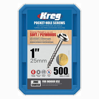 Kreg Zinc Pocket-Hole Screws #8 Coarse-Thread Maxi-Loc