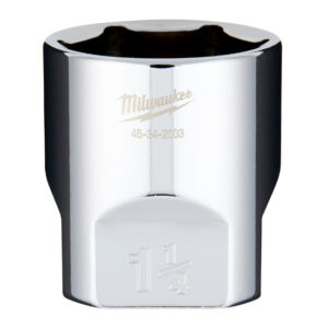 Milwaukee 45-34-2003 1/2" Drive 1-1/4" SAE 6-Point Standard Socket with FOUR FLAT Sides