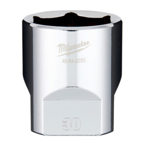 Milwaukee 45-34-2030 1/2" Drive 30mm Metric 6-Point Standard Socket with FOUR FLAT Sides