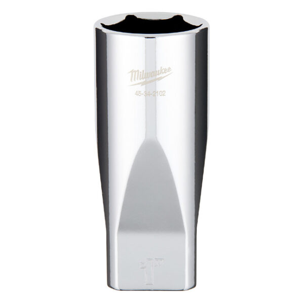 Milwaukee 45-34-2102 1/2" Drive 1" SAE 6-Point Deep Socket with FOUR FLAT Sides