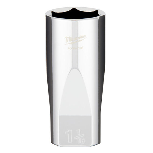 Milwaukee 45-34-2103 1/2" Drive 1-1/16" SAE 6-Point Deep Socket with FOUR FLAT Sides