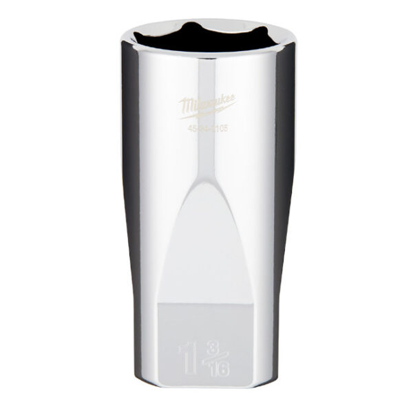 Milwaukee 45-34-2105 1/2" Drive 1-3/16" SAE 6-Point Deep Socket with FOUR FLAT Sides