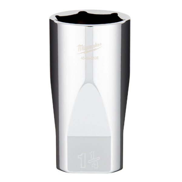 Milwaukee 45-34-2106 1/2" Drive 1-1/4" SAE 6-Point Deep Socket with FOUR FLAT Sides