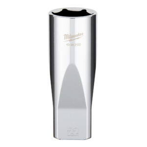 Milwaukee 45-34-2122 1/2" Drive 22mm Metric 6-Point Deep Socket with FOUR FLAT Sides