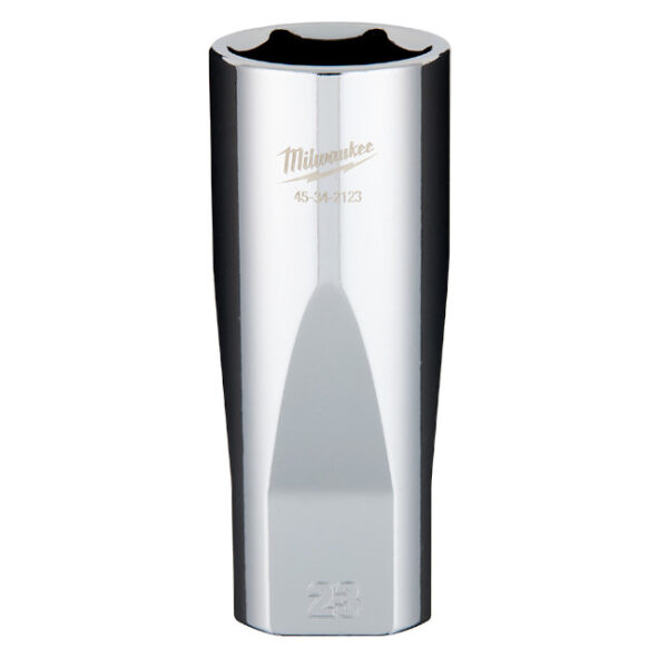 Milwaukee 45-34-2123 1/2" Drive 23mm Metric 6-Point Deep Socket with FOUR FLAT Sides