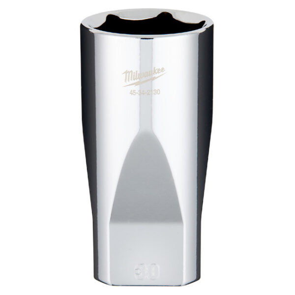 Milwaukee 45-34-2130 1/2" Drive 30mm Metric 6-Point Deep Socket with FOUR FLAT Sides