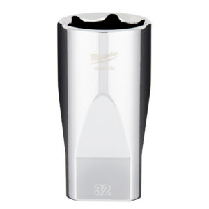 Milwaukee 45-34-2132 1/2" Drive 32mm Metric 6-Point Deep Socket with FOUR FLAT Sides