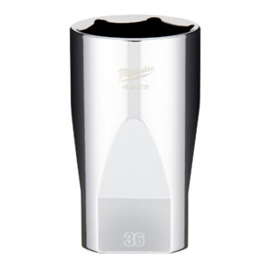 Milwaukee 45-34-2136 1/2" Drive 36mm Metric 6-Point Deep Socket with FOUR FLAT Sides