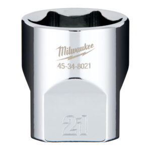 Milwaukee 45-34-8021 3/8" Drive 21mm Metric 6-Point Standard Socket