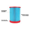 Milwaukee 49-90-1978 Large Wet/Dry Vacuum High Efficiency Filter