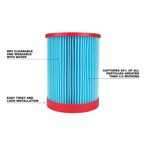 Milwaukee 49-90-1978 Large Wet/Dry Vacuum High Efficiency Filter