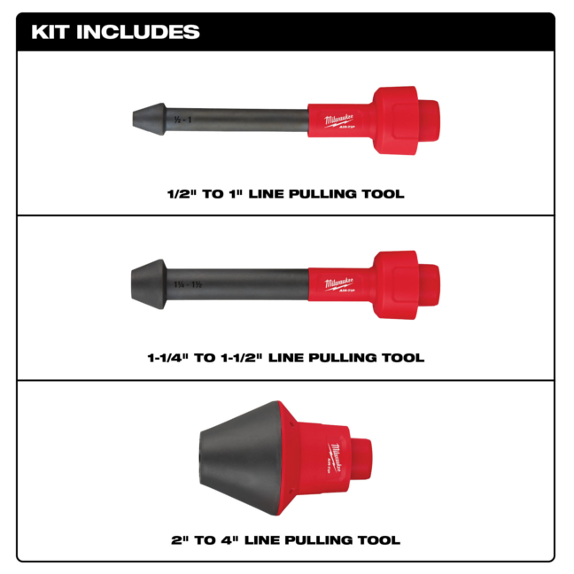 Milwaukee 49-90-2024 AIR-TIP Electrician Line Puller Kit - BC fasteners
