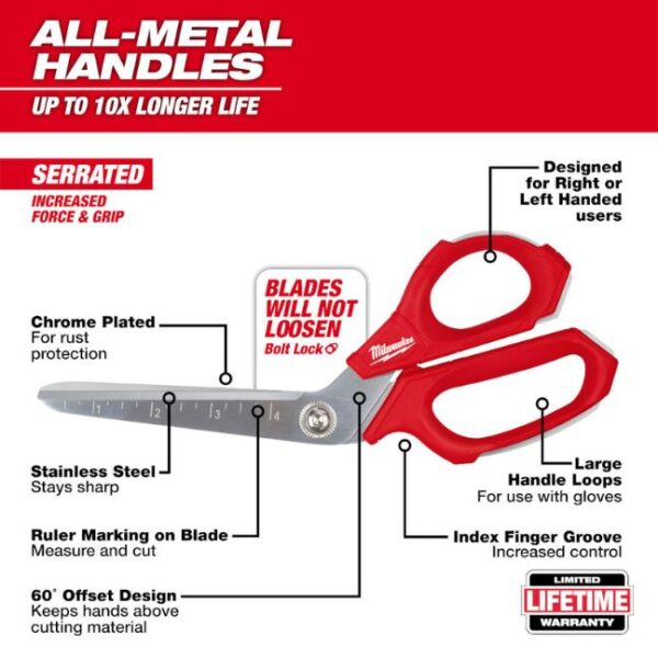 Milwaukee 48-22-4047 Jobsite Offset Scissors