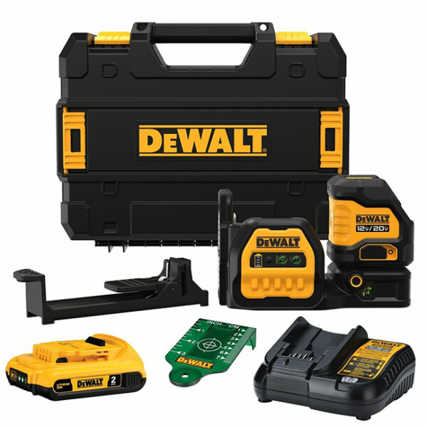 DeWalt DCLE34020G 20V MAX Cross Line Green Laser Kit