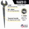 Klein 3214 Spud Wrench 1-5/8" Nominal Size for 1" U.S. Heavy Nuts
