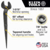Klein 3223 Spud Wrench 1-1/2" Nominal Size for 7/8" Square and Regular Nuts