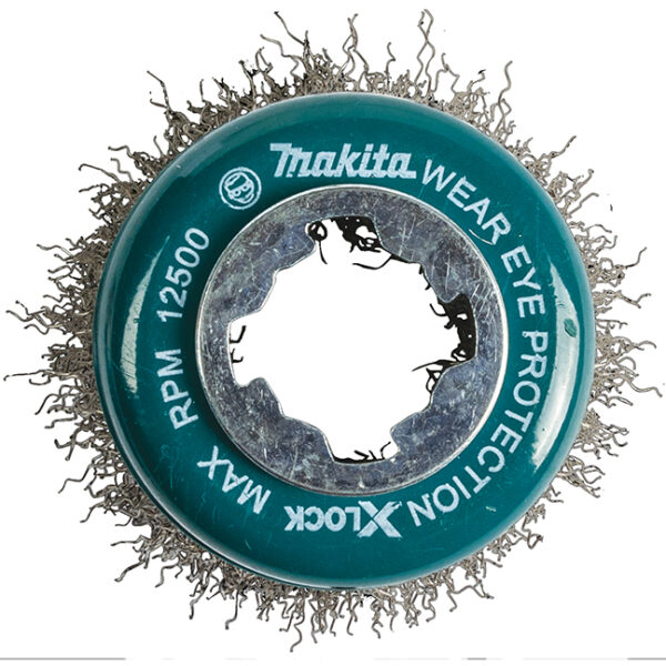 Makita D-72584 Makita D-72584 X‑LOCK 3" Stainless Steel Crimped Wire Cup Brush